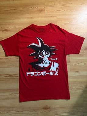Official Dragon Ball Z Goku Graphic Tee Red Men’s Medium Toei Animation Anime